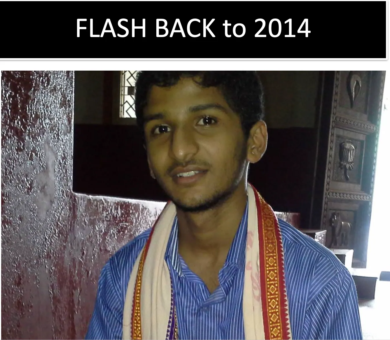 Keerthan in 2014 – early days