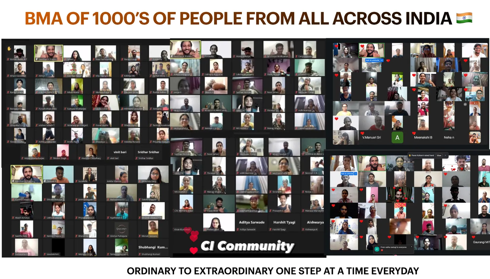 BMA of 1000's of people from all across India – CI Community